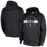 Miami Heat Black 2025 26 Practice Club Pullover Hoodie
