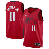 Miami Heat #11 Jaime Jaquez Jr. Unisex 202425 Swingman Player Jersey - City Edition - Red