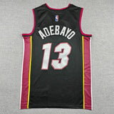 Miami Heat #13 Bam Adebayo Heat 13 Black Style 1