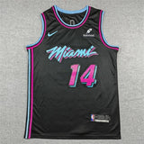 Miami Heat #14 Tyler Herro Heat 14 Black City Edition Style 2