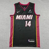 Miami Heat #14 Tyler Herro Heat 14 Black Style 2