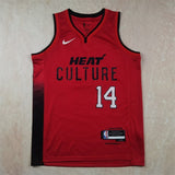 Miami Heat #14 Tyler Herro Hot Press Heat Style 2