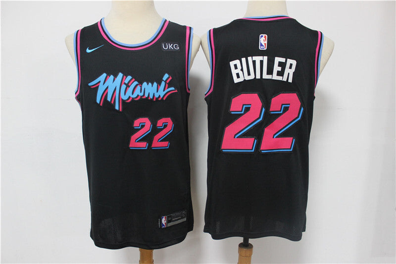 Miami Heat #22 Jimmy Butler Heat 22 # Black 2018 City Edition -- With Logo