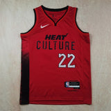 Miami Heat #22 Jimmy Butler Hot Press Heat Style 2