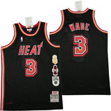 Miami Heat #3 Dwayne Wade Heat 3 Black Edition Retro