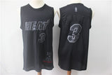 Miami Heat #3 Dwyane Wade Heat 3 # 2019 New Black MVP Honor Jersey
