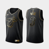 Miami Heat #3 Dwyane Wade Heat 3# Wade Yellow Edition Jersey