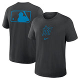 Miami Marlins Black Early Work Tri-Blend Dri-FIT T-Shirt