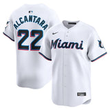 Miami Marlins #22 Sandy Alcantara Home Limited Player Jersey - White