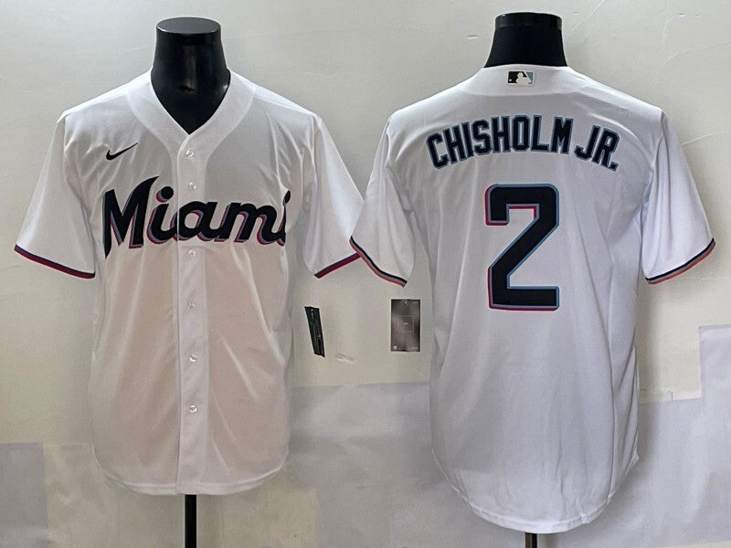 Miami Marlins #2 Jazz Chisholm Jr. Marlins Adult