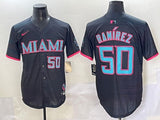 Miami Marlins #50 Ramirez Marlins Collaboration Style 2