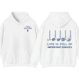 Michelob Ultra Golfing Graphic 2-sided T-Shirt Sweatshirt Hoodie - Casual Streetwear Tops for Beer and Golf Lovers