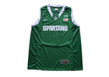 Michigan State Basketball Blank Dark Green Front
