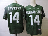 Michigan State Spartans #14 Brian Lewerke Style 2