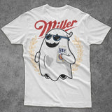 Miler Lite Ghost Halloween 2 Sided Shirt, Beer Lovers Shirt, Halloween Tee, Spooky Season Tee