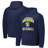 Milwaukee Brewers Navy Dunbrooke Champion Pullover Hoodie