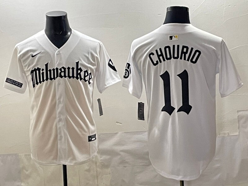 Milwaukee Brewers #11 Jackson Chourio Brewers 5 Collaboration Style 2