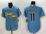 Milwaukee Brewers #11 Jackson Chourio Brewers City Adult
