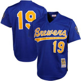 Milwaukee Brewers #19 Robin Yount Blue Retro