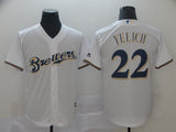 Milwaukee Brewers #22 Christian Yelich Style 4