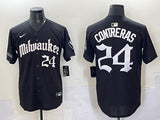 Milwaukee Brewers #24 William Contreras Brewers 5 Collaboration Style 2