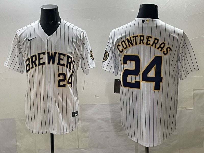 Milwaukee Brewers #24 William Contreras Brewers Adult Style 2