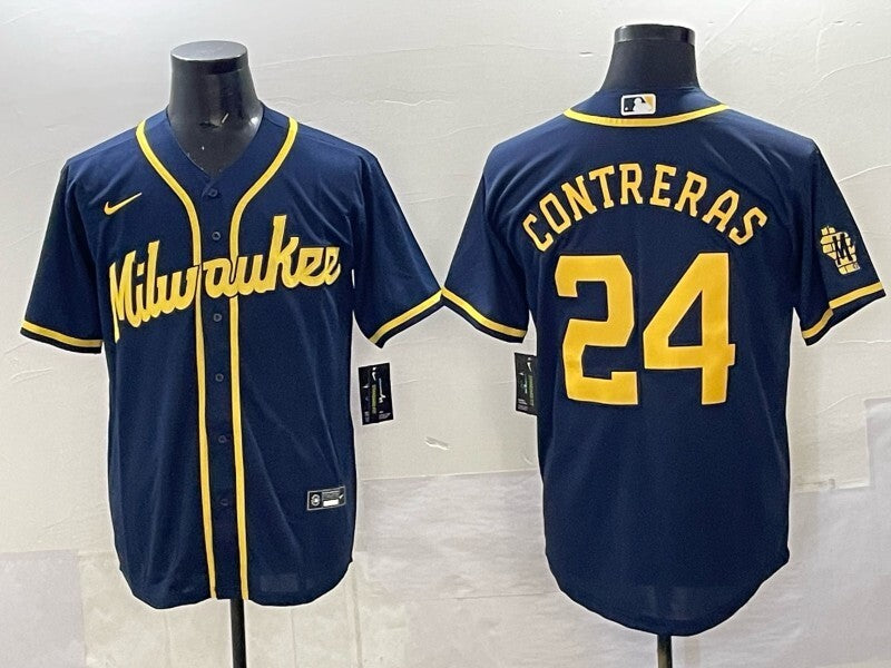 Milwaukee Brewers #24 William Contreras Brewers Adult Style 7