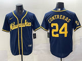 Milwaukee Brewers #24 William Contreras Brewers Adult Style 7