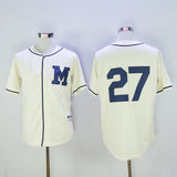 Milwaukee Brewers #27 Brewers 27 Off-White 1913 Retro
