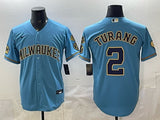 Milwaukee Brewers #2 Brice Turang Brewers Special Edition Adult