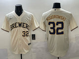 Milwaukee Brewers #32 Jacob Misiorowski Brewers Adult Style 3