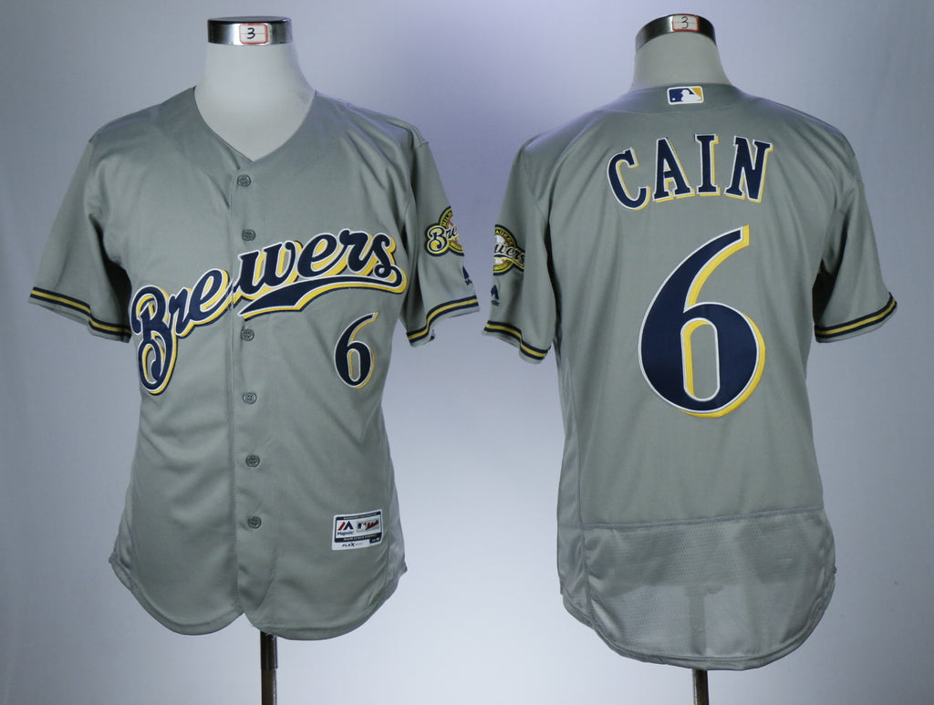 Milwaukee Brewers #6 Lorenzo Cain Style 4