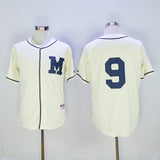 Milwaukee Brewers #9 Aaron Hill Brewers 9 Off-White 1913 Retro