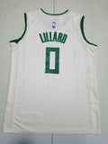 Milwaukee Bucks #0 Damian Lillard Bucks 0 Yellow S-XXL Style 1