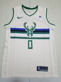 Milwaukee Bucks #0 Damian Lillard Bucks 0 Yellow S-XXL Style 2