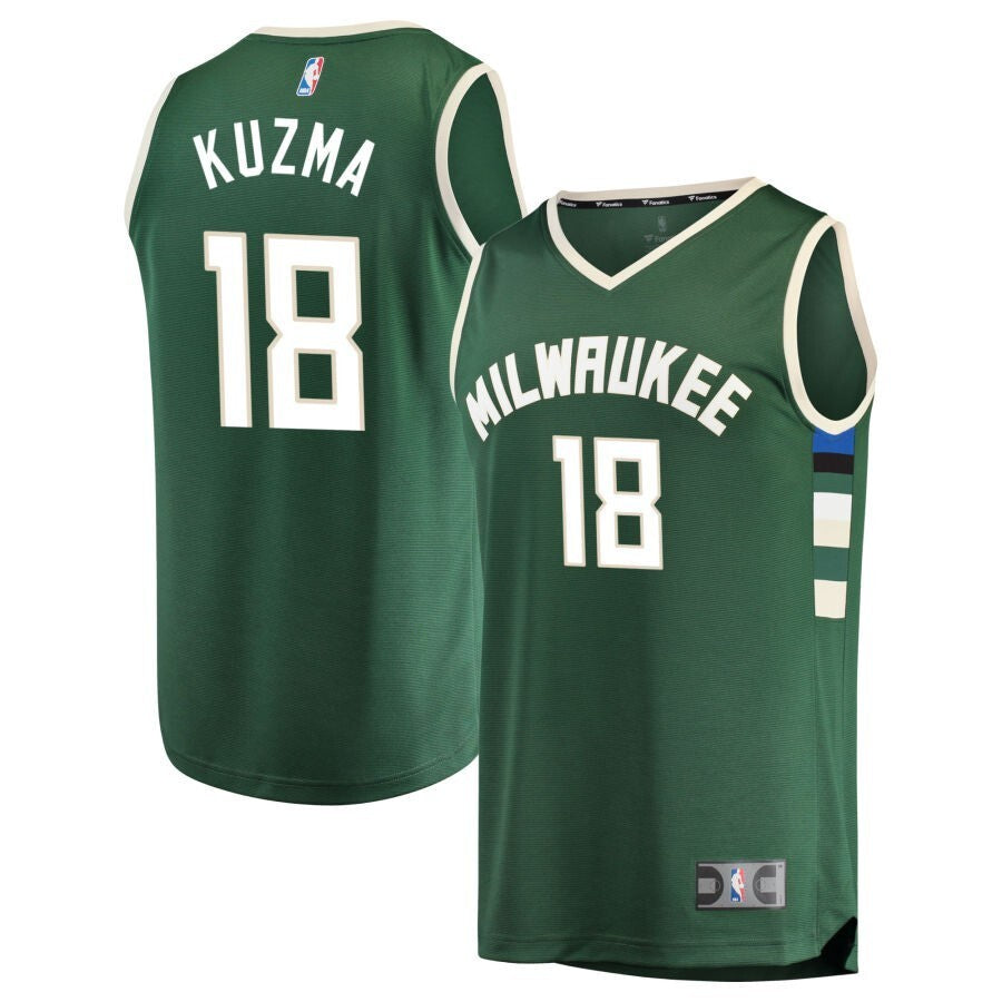 Milwaukee Bucks #18 Kyle Kuzma Green - Icon Edition