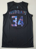 Milwaukee Bucks #34 Giannis Antetokounmpo Black Rainbow S-XXL Style 1