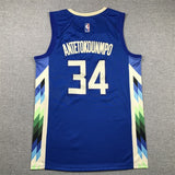 Milwaukee Bucks #34 Giannis Antetokounmpo Bucks 34 Blue City s-xxl Style 5
