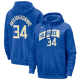 Milwaukee Bucks #34 Giannis Antetokounmpo Royal 2023 24 City Edition Name &