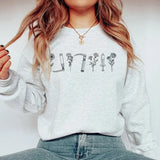 Minimalist Anesthesia Sweatshirt, Boho CRNA Crewneck Shirt, Wildflowers Vet Tech Tee, Nurse Anesthetist Anesthesiologist Graduation Gift Casual Cotton Knit Womenswear