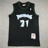 Minnesota Timberwolves Timberwolves 21 Black Retro Logo Style 2