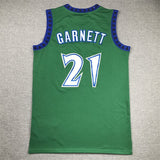 Minnesota Timberwolves #21 Kevin Garnett Timberwolves 21 Retro Green s-xxl Style 1