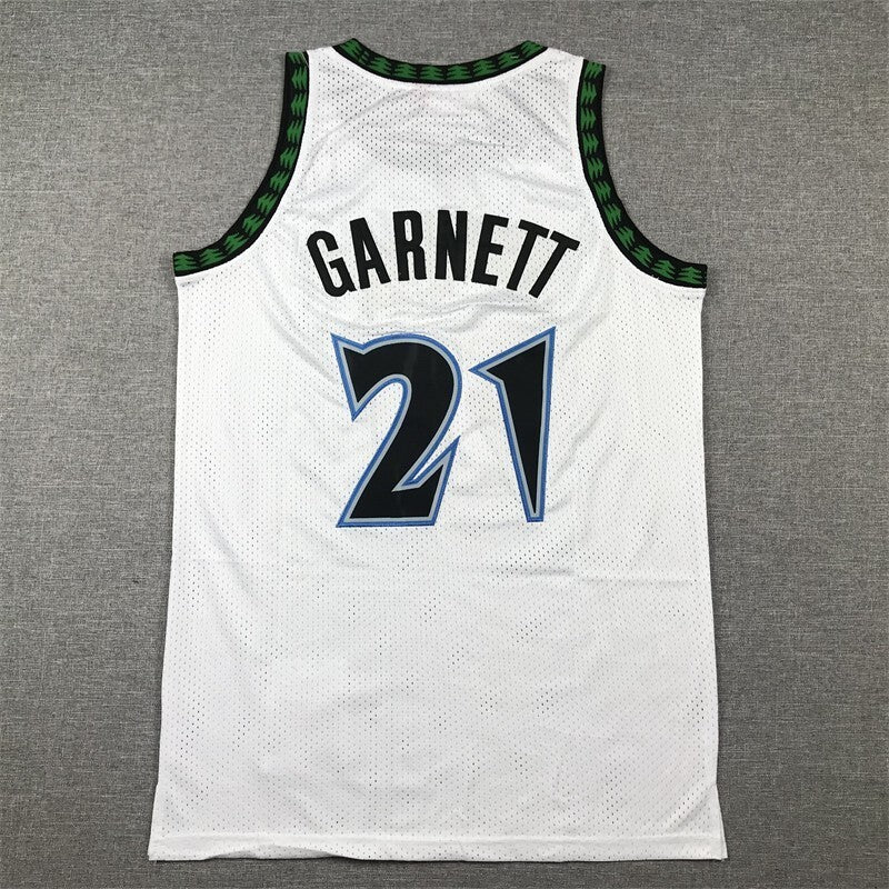 Minnesota Timberwolves #21 Kevin Garnett Timberwolves 21 Retro White s-xxl Style 1