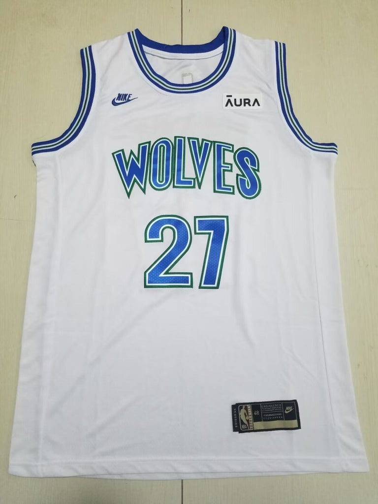 Minnesota Timberwolves #27 Rudy Gobert Timberwolves 27 Classic White s-xxl Style 2