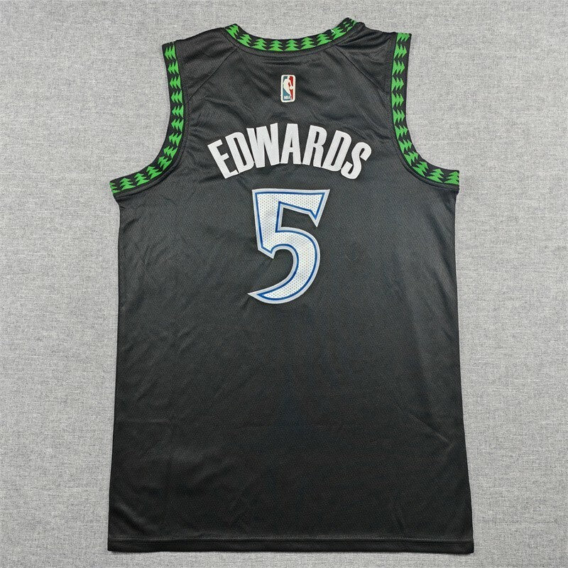 Minnesota Timberwolves #5 Anthony Edwards 26 Timberwolves Classic Black Style 1