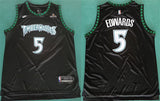 Minnesota Timberwolves #5 Anthony Edwards Black