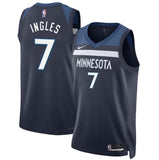 Minnesota Timberwolves #7 Joe Ingles 2024 Icon Edition Navy 75th Anniversary Swingman
