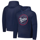 Minnesota Twins Navy Cooperstown Collection Logo Club Pullover Hoodie
