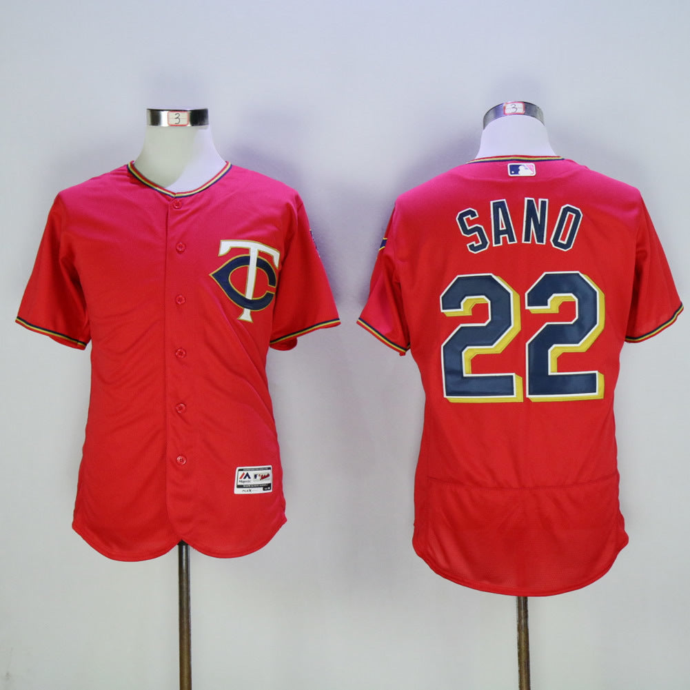 Minnesota Twins #22 Miguel Sano Twins 22 Red Elite Style 1