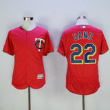 Minnesota Twins #22 Miguel Sano Twins 22 Red Elite Style 1
